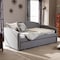 Baxton Studio Lanny Grey Arched Back Sofa Twin Daybed with Roll-Out Trundle Bed 125-6841 - alternate 5